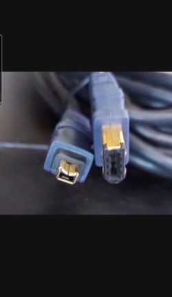 IEEE 1394 4-Pin/6-Pin Male To Male  400 Mbps FireWire Cable  Sb6