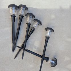 6 Pack Solar Outdoor Lights / Dual Lighting Modes