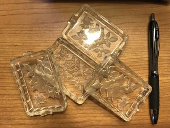 Plates Glass Crystal Style Smoke Holder