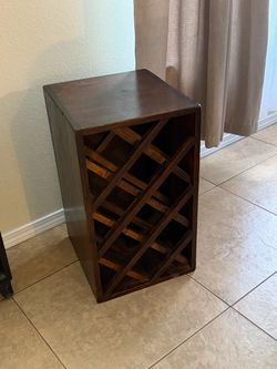 Wooden wine rack