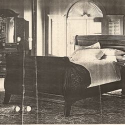 Mahogany Cal King Head Board & Foot Board Set