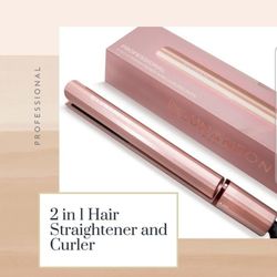 2-in-1 Proffecional Straightener And Curling Iron 1.25 Inch