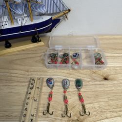 🎣 Fishing 10pcs Spinner Lure Set  