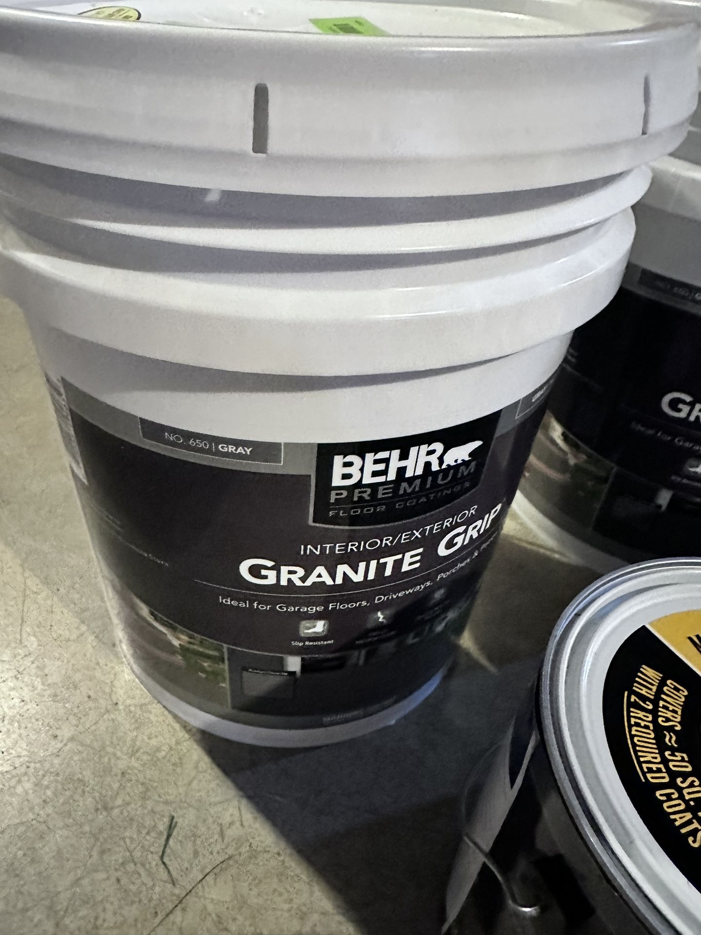 Behr Decorative Concrete Granite Grip $732 Worth Brand New Never