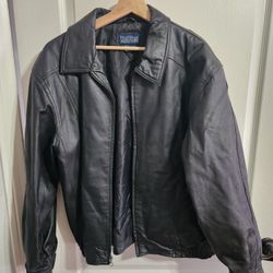 Men's Leather Coat XL