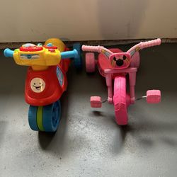 Vetch Motorbike And Minnie Tricycle 