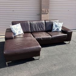 Leather Sectional Couch