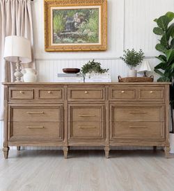 Pottery Barn Style Refinished Wood Dresser