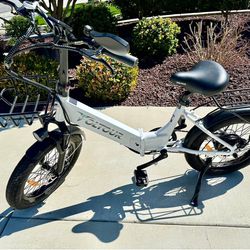 Voltour Folding E-bike In Perfect Condition with Extra Upgrades