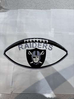 Football Raiders No City Colorful Metal Sign 9x18 Steel Wall Decor