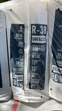 R38 ceiling insulation