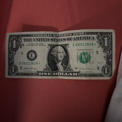 $1 Star Note Good Condition Circulated