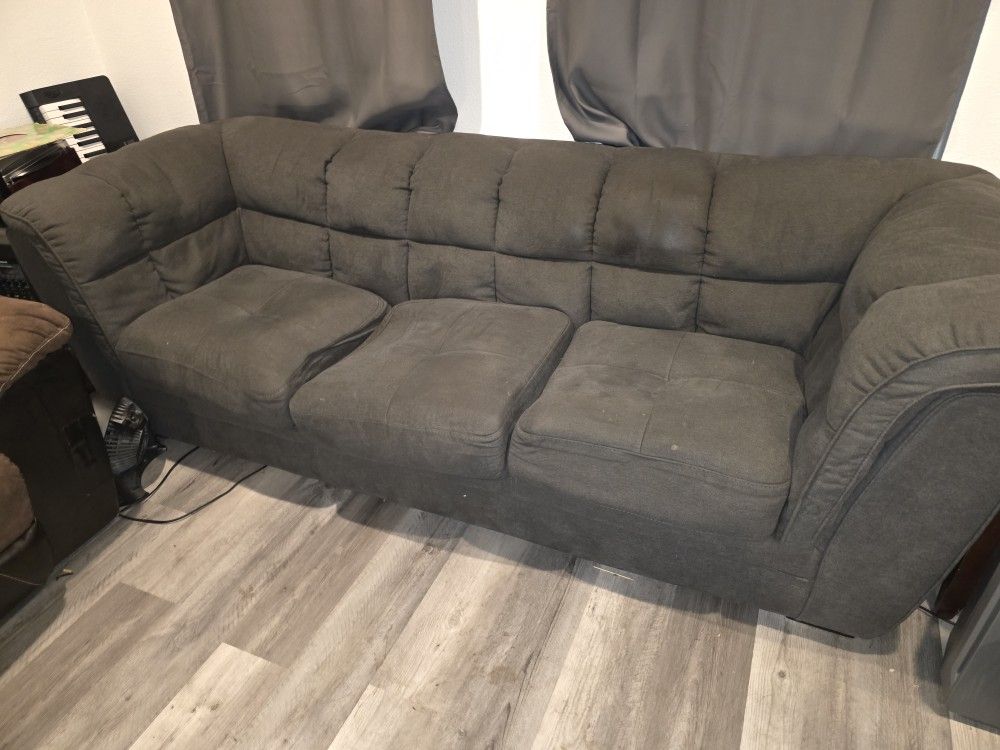 Blue Gray Couch