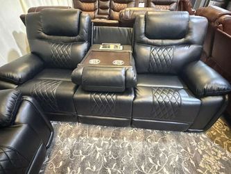 Galveston Black - 3PC OVERSIZED Reclining Set

