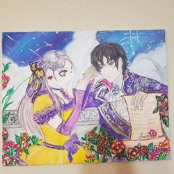 Watercolor painted