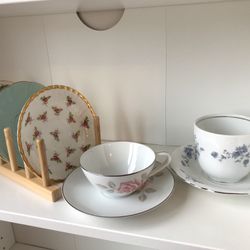 Fine China Teacups and Saucers