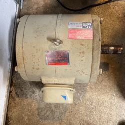 G E Three Phase Motor 