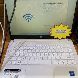 HP Laptop 14-DQ0052,  14” Screen Nice
