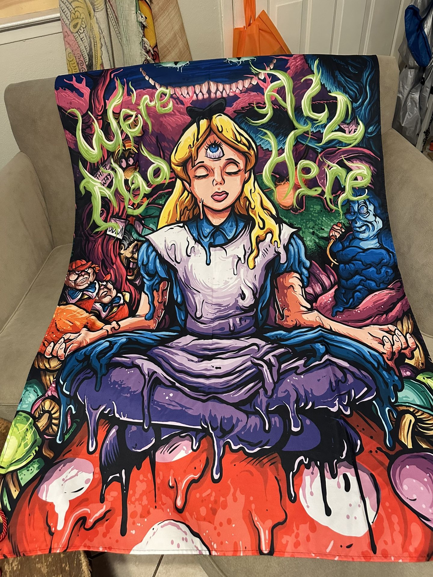 Tapestry Alice in Wonderland