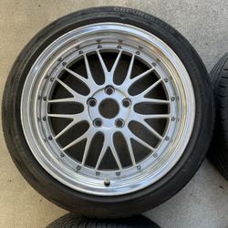 18 Inch BBSLM Style Rims Wheels 5x114.3 / 5x100