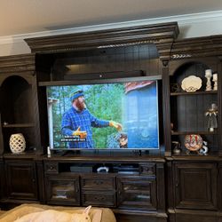 TV  Entertainment Center + 2 Side Storage Tables