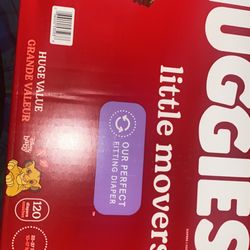 Huggies lil movers 5 boxes