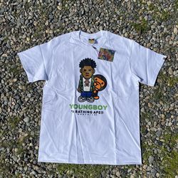 BAPE x YoungBoy Never Broke Again Milo Tee  Size Large