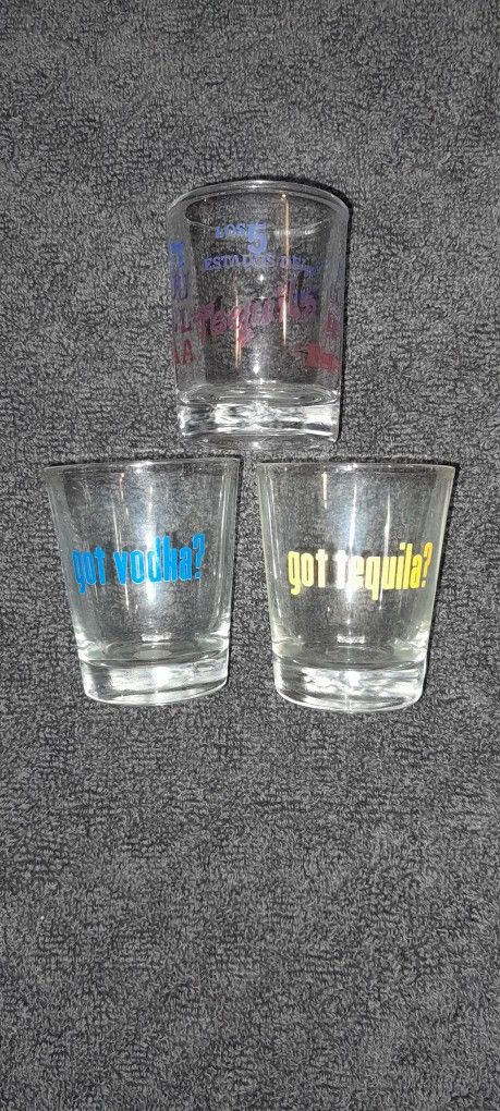 Assortment Of Shot Glasses.