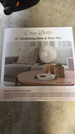 Cose belle 13’oscillating desk and floor fan