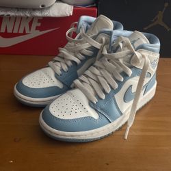 Jordan 1 White And Light Blue