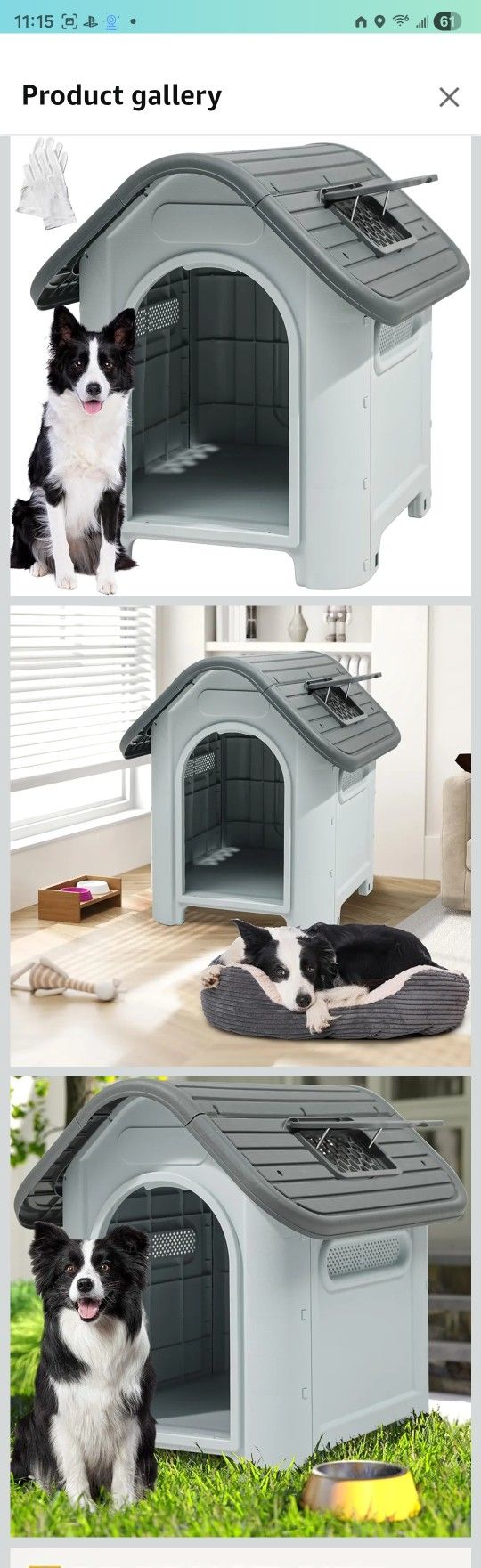 Plastic Foldable Dog House for Small Dogs
