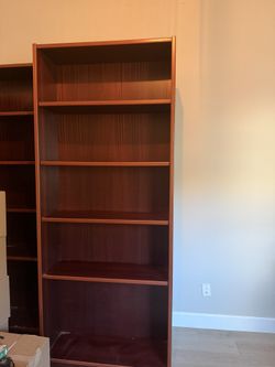 Mahogany Bookshelves