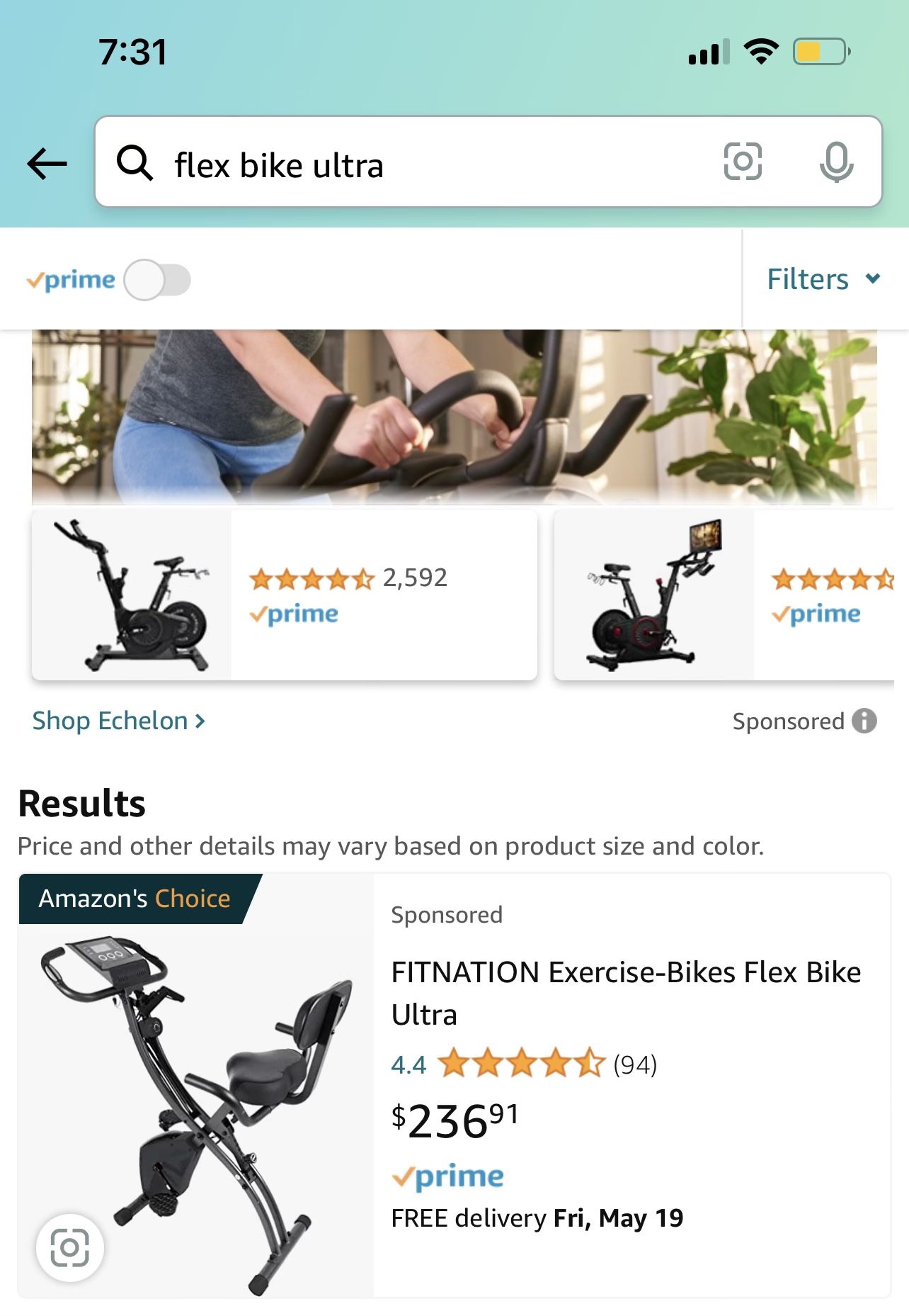 FitNation Exercise Bike Ultra