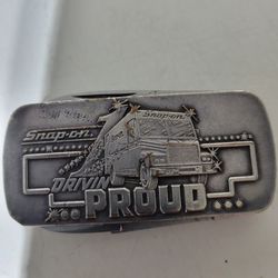 VINTAGE SNAP-ON "DRIVIN PROUD" MONEY CLIP WITH SCISSORS AND KNIFE