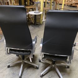 Leather High Back Ergo Exec Chair By Interstuhl From Germany