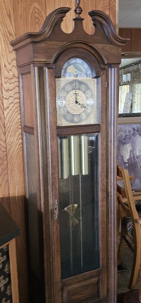 A classic Howard Miller grandfather clock