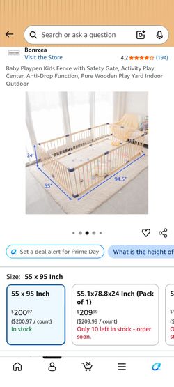 Large baby playpen