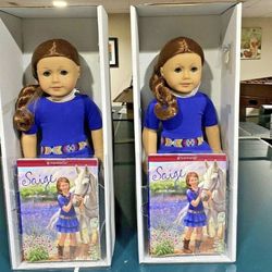 2- American Girl Doll, Saige Retired Girl Of The Year