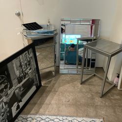 Glass Nightstand Bundle 