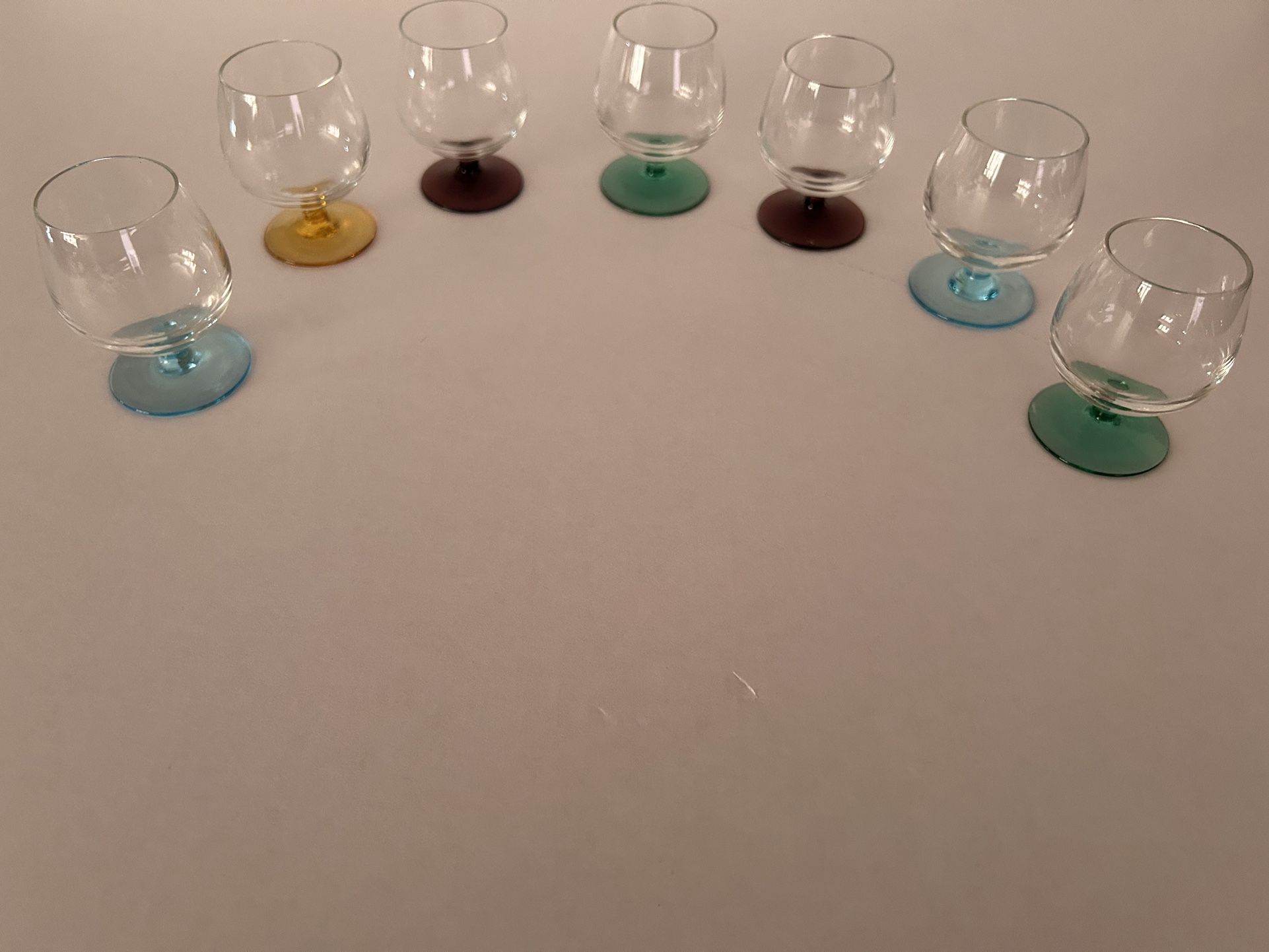 Vintage cordial , Shot, snifter glasses