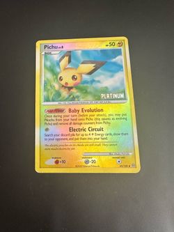 Pichu #45 platinum stamped Pokemon card