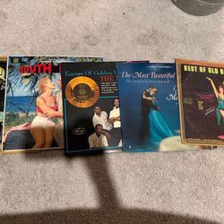 Assortment of vinyl records