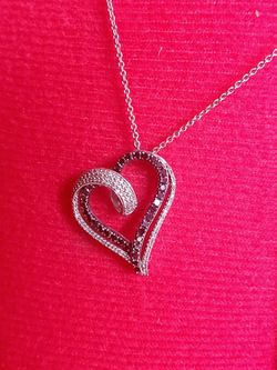 Zales heart necklace