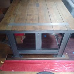 Wood Top Dining Table 