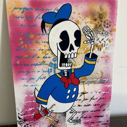 Donald Duck Acrylic Painting Pop Art 