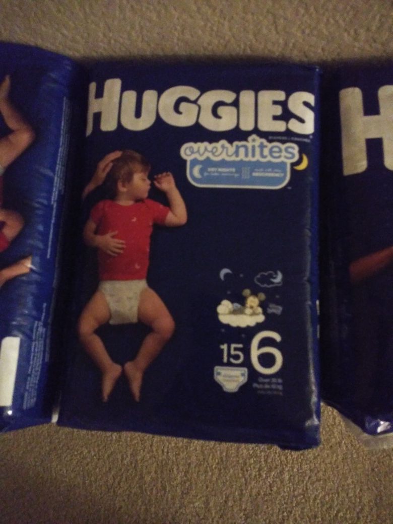 Huggies over nights