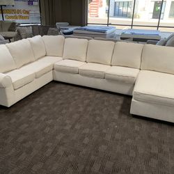 White Cream Sectional 
