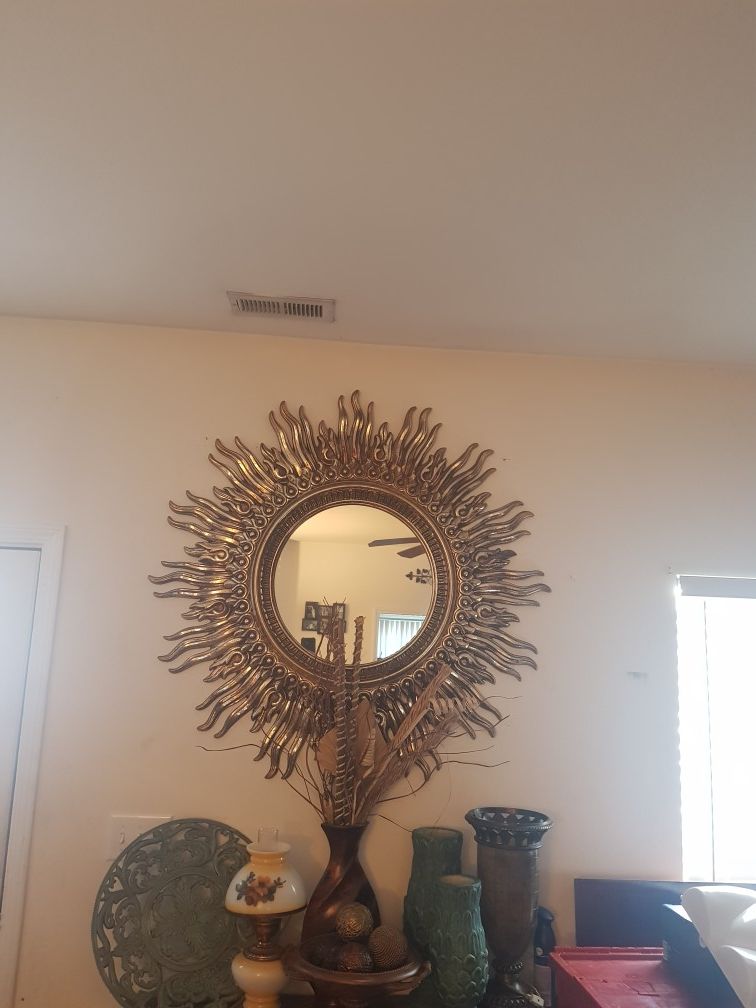Large Sunburst Mirror