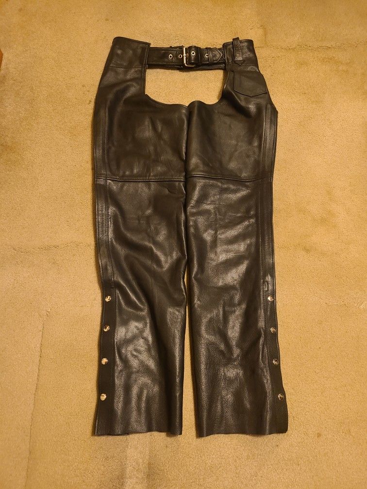 New Men's UNIK Medium Leather Chaps