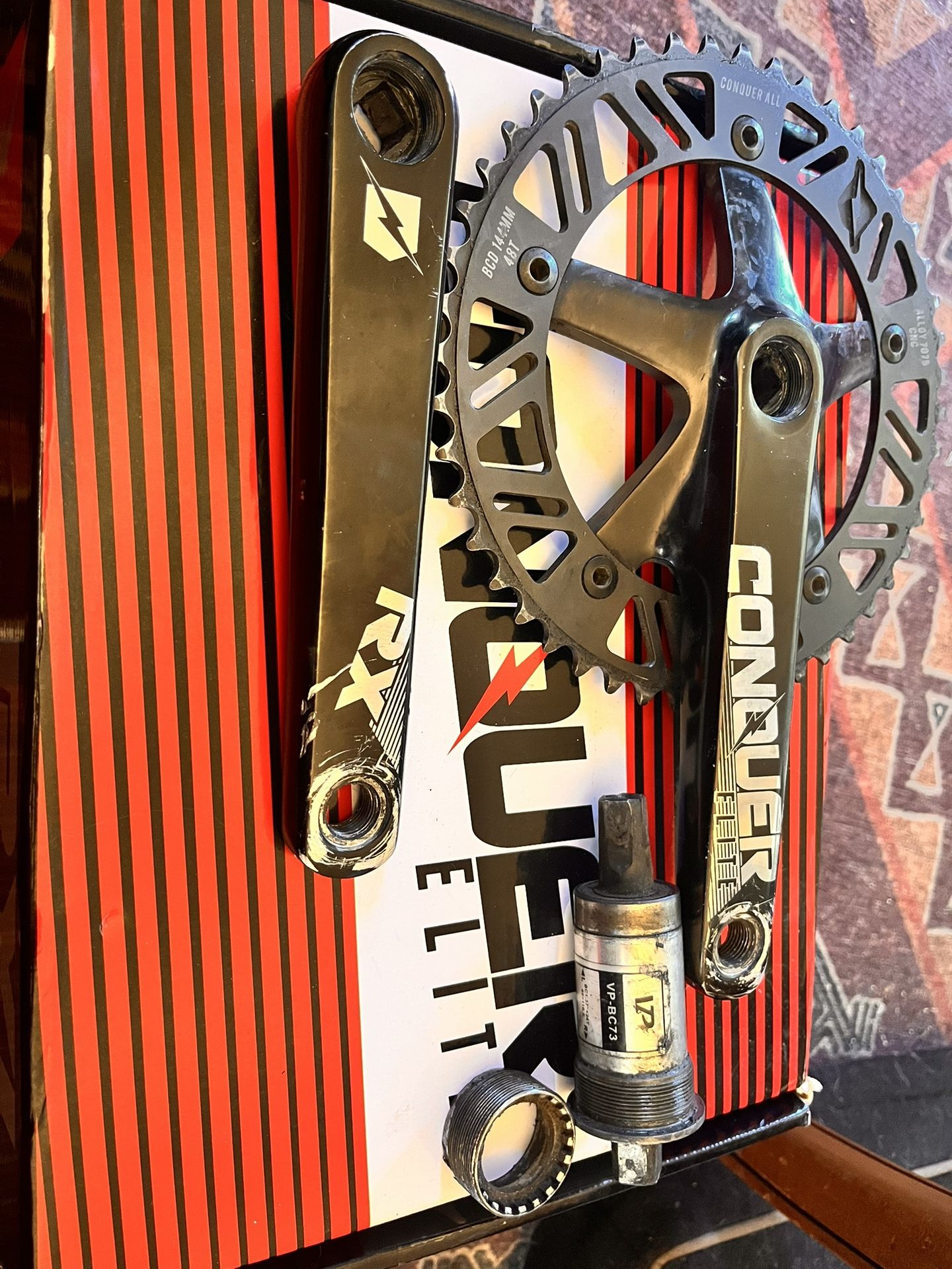 Conquer Elite Rx Crankset Read Description F